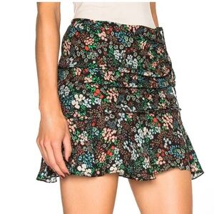 Veronica Beard 100% Silk Floral Skirt Size 2